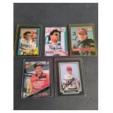 (5) Nascar Autographed Cards