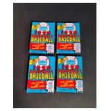 (4) 1990 Fleer Baseball Card Packs - Read Details