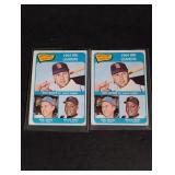 (2) 1965 Topps #6 Boyer, Santo, Mays
