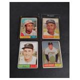 (4) 1961 Topps Baseball Cards