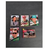 (5) Harry Gant Autographed Cards