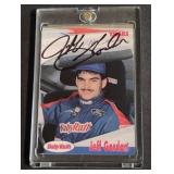 1991 Traks Baby Ruth Jeff Gordon Autograph Card