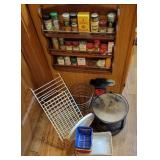 Kitchen Storage Lot With Spice Rack
