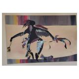 Abstract Painting Featuring Native Figure