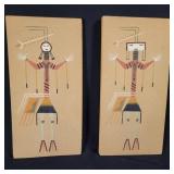 Yei-be-Chai Sand Paintings Pair