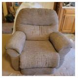 Plush Brown Recliner Armchair
