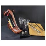 Wine Caddy Set with Accessories