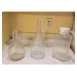 Three Glass Bottles