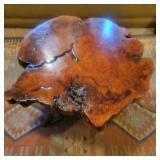 Live Edge Coffee Table With Pedestal