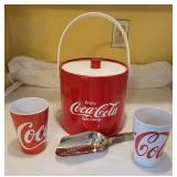 Coca-Cola Ice Bucket Set with Cups