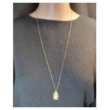 14K Gold Chain with Boy & Girl Charms