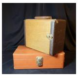 Two Vintage Projector File Cases