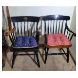 Black Painted Armchairs