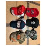 Six NASCAR Vtg Baseball Caps