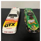 Vtg Castrol GTX/Quaker State Cars 10''x3''x2.5''