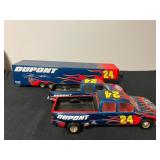Jeff Gordon Vtg Dupont Truck 10''x4''x3'' & Traile