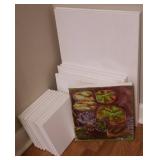 Blank Canvases and Artwork