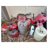 Assorted Fuel Cans