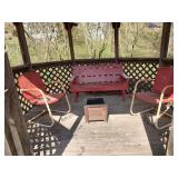 Vintage Metal Chairs & Bench