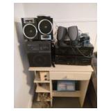 Desk with Electronics - Read Details