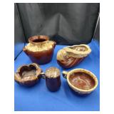 5 Pieces Brown Dripware & More