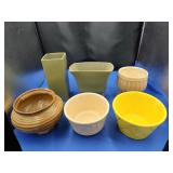 6 Floraline Pottery Pieces