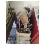 Collection of Golf Clubs & Bags