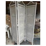 3 Panel Wicker Room Divider