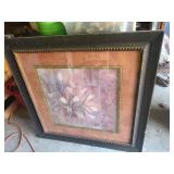Large Framed Floral Print