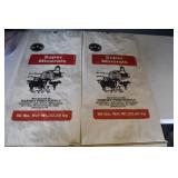 Pair of Vtg Dabney Feed Supply Bags