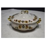 Vtg Limoges Fraunfelter China Covered Serving Dish