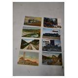 Vtg Railroad Post Cards