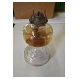 Vtg Eagle Glass Oil Lamp
