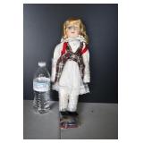 Porcelain Doll w/ Books