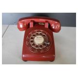 Vtg Red Bell Systems Rotary Telephone