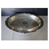 Large Pyrex Glass & Silverplate Casserole