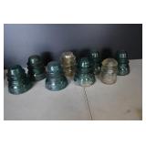 Vtg Hemingway Glass Insulators