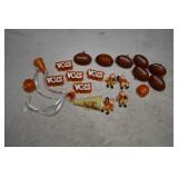 Vtg Tennessee Vols Plastic Charms/Ornaments