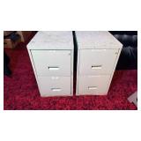 Metal Two-Drawer Filing Cabinets