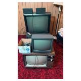 Four Bulb Televisions with Accessories