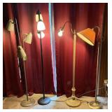 4 Floor Lamps-All Work
