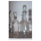 Clear Glass Decanters with Stoppers