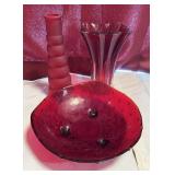 Vintage decorative glass pieces