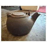 Cast Iron Kettle With Hinged Lid