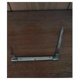 Two-Blade Folding Pocket Knife with Metal Handle