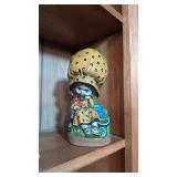 Hand-Painted Figurine Dated 1974