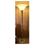 Vtg  Mid-Century Torchiere Floor Lamp