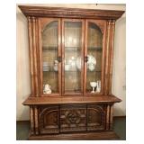 1970s Spanish Mediterranean Style China Hutch