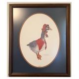Signed Terry Nell Morris 'Goosie' Framed Print
