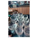 Glassware with Vintage Coca-Cola Bottles